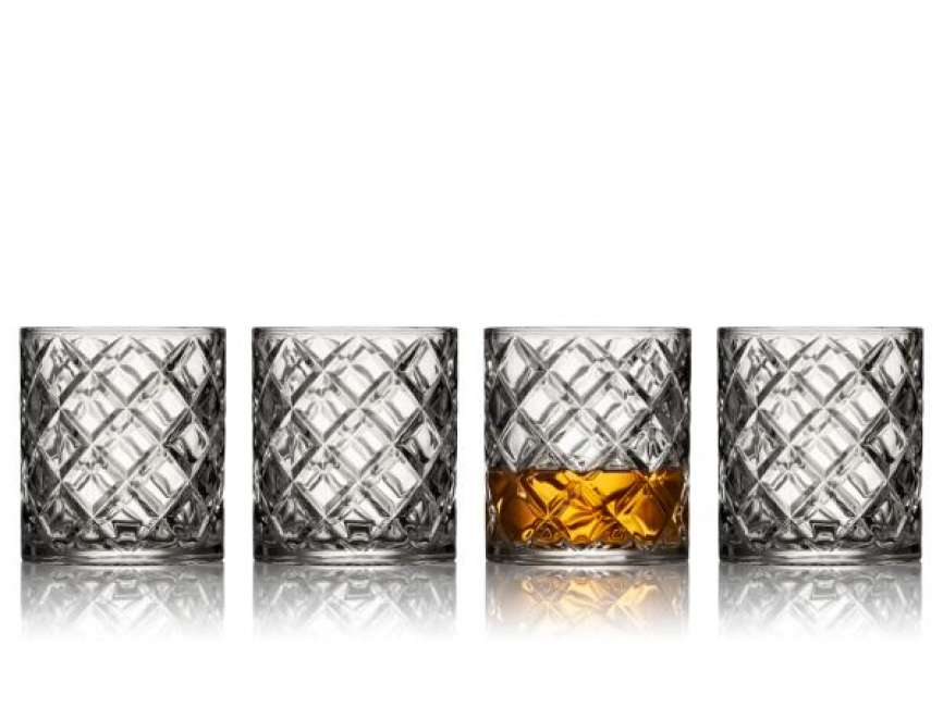 Priser på Lyngby Glas - Sevilla Whiskyglas 30 cl 4 stk.