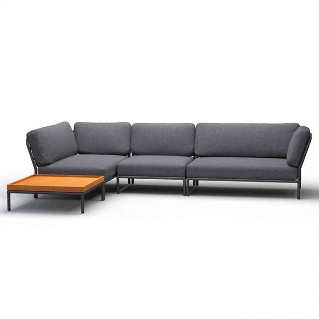 Priser på HOUE - LEVEL loungesæt - Setting 1 - Dark grey - Stofgruppe Basic