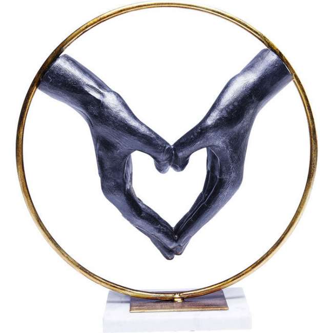 Priser på KARE DESIGN Object Elements Heart HandÂ figur - polyresin og marmor (H:33,5cm)