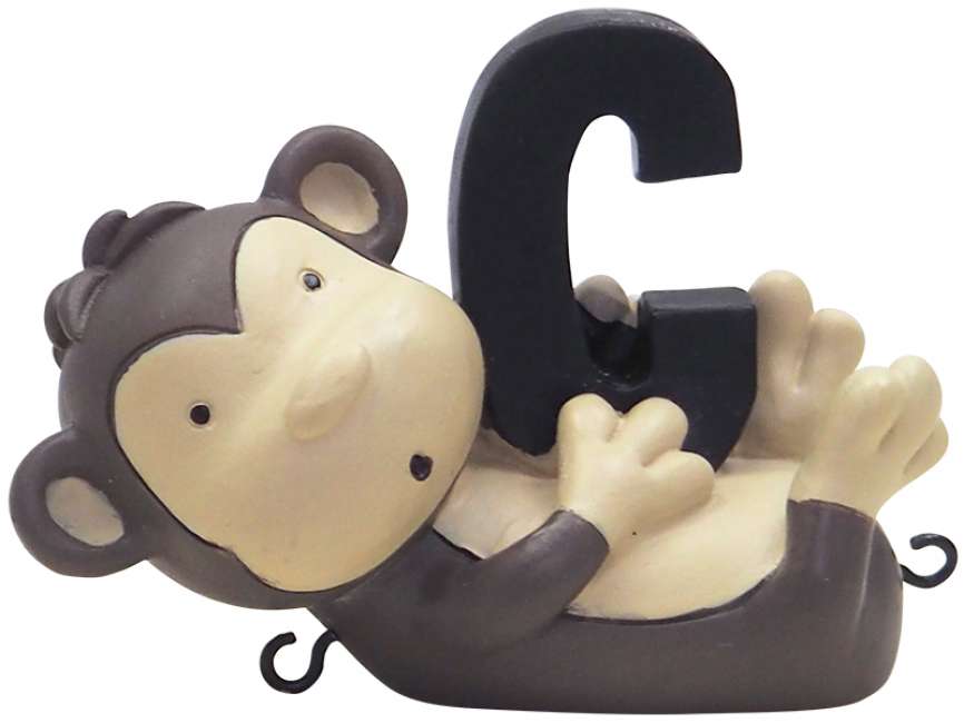 Priser på Kids by Friis - C bogstav med chimpanse til navnetog