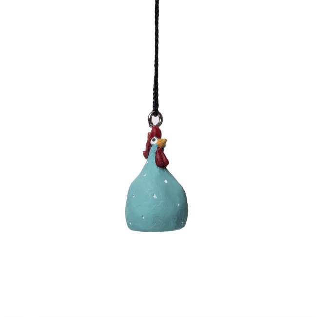 Priser på Nääsgränsgården - Hanging Hen turquoise H.4cm