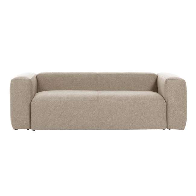 Priser på LAFORMA Blok 3 pers. sofa - beige polyester og stål