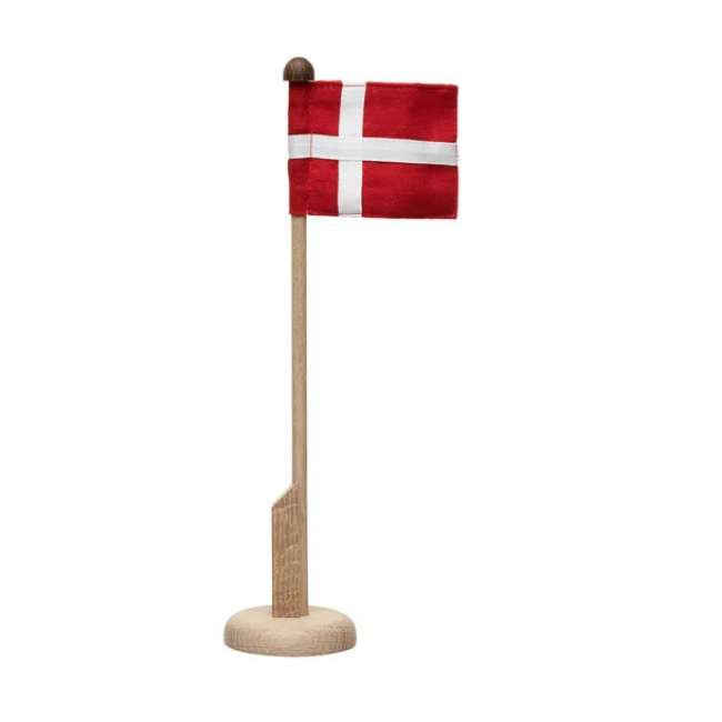Priser på Langkilde & Søn - Bordflagstang i egetræ med Dannebrog