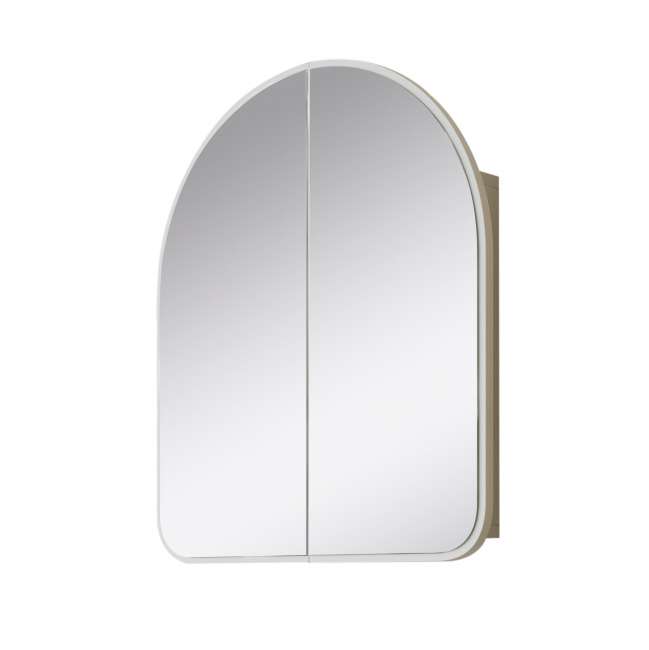 Priser på NORDVÄRK Hope væghængt badeværelsesskab, m. 2 spejllåger og 1 hylde - spejlglas og hvid fiberplade