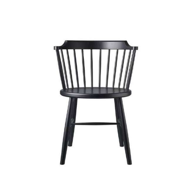 Priser på FDB Møbler - J18 spisebordsstol med armlæn - bøg, sort