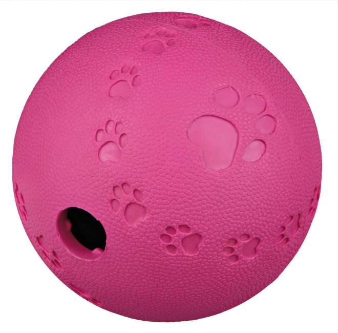Priser på Trixie - Snackbold, naturgummi, 4 størrelser, ass. farver - Ø6 cm