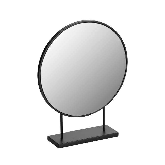 Priser på LAFORMA Libia bordspejl - spejlglas og sort jern (36x45)