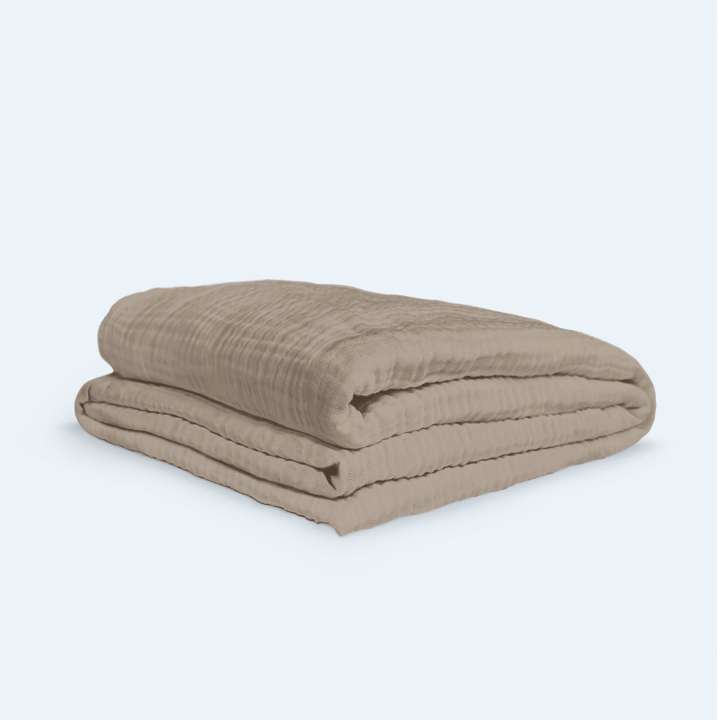 Priser på Bomuldsmuslin Dynebetræk - 200x220 / Mocha