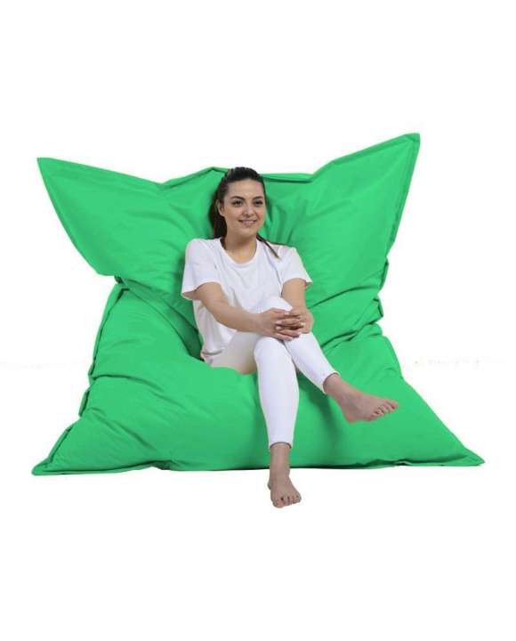 Priser på NORDVÄRK Kæmpe udendørs sækkestol, rektangulær - grøn polyester (140x180)