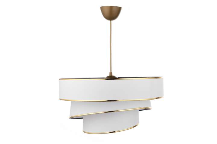 Priser på LUMI Couper loftlampe - bomuld og guld