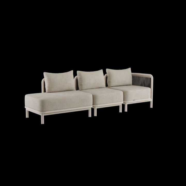 Priser på Kirra Lounge Sofa - 3 seater w/ open end