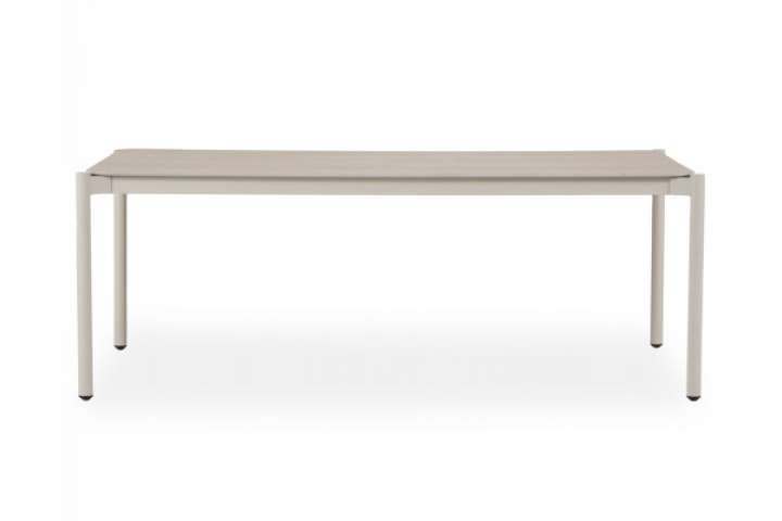 Priser på Ida Havebord - 104x204 cm - Gråhvid