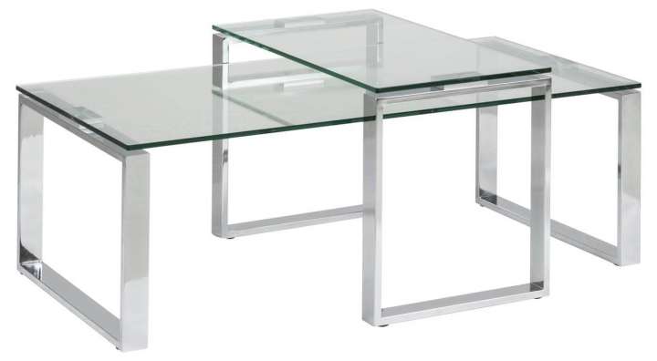 Priser på ACT NORDIC Katrine sofabord - Klar glas og metal