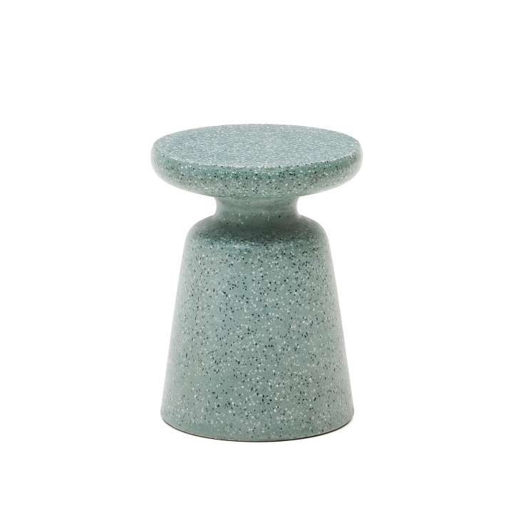 Priser på KAVE HOME Mesquida udendørs sidebord, rund - grøn terrazzo (Ø39)