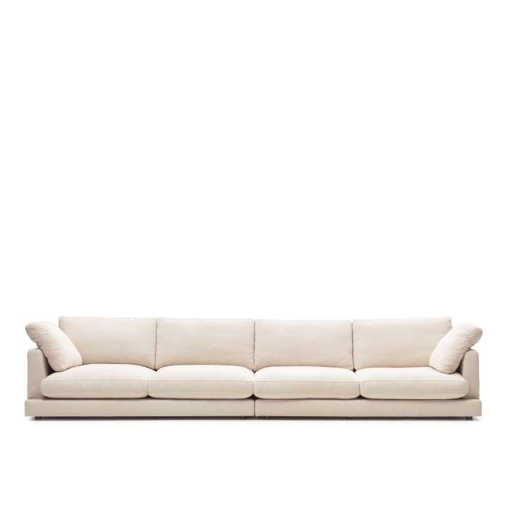 Priser på KAVE HOME Gala 6 pers. sofa - beige stof (390cm)
