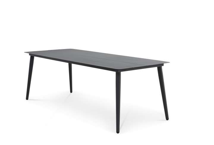 Priser på Korfu havebord, rektangulær - antracitgrå aluminium (220x90)