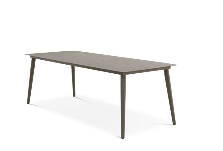 Priser på Korfu havebord, rektangulær - stone grå aluminium (220x90)