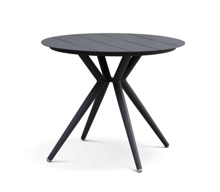 Priser på Korfu havebord, rund - antracitgrå aluminium (Ø90)