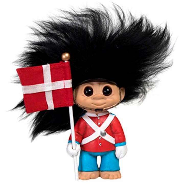 Priser på Lykketrold Garder trold med flag 9 cm