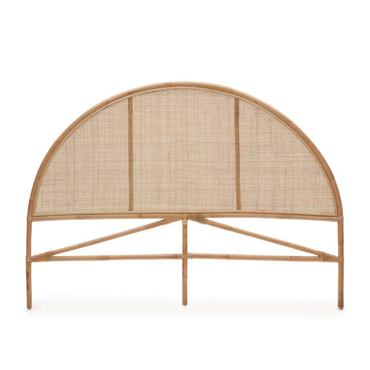 Priser på KAVE HOME Quiterie sengegavl. rund - natur rattan (150/160cm)