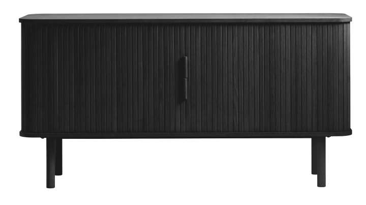 Priser på Cavo skænk, m. 2 skydelåger og 2 hylder - sort egetræ (160x45)