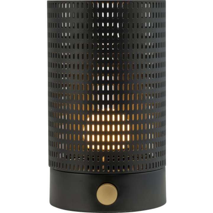 Priser på Dyberg Larsen Mesh genopladelig bordlampe, sort