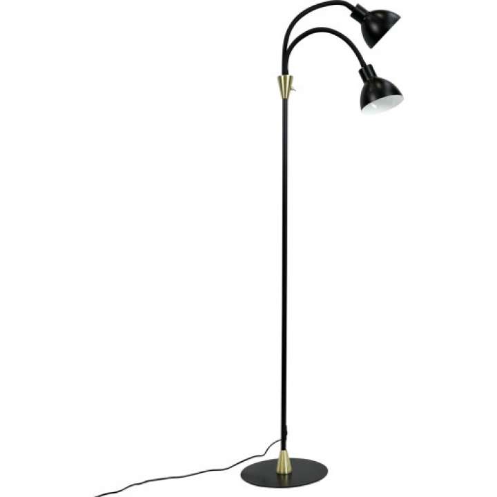 Priser på Dyberg Larsen Lilje gulvlampe, sort