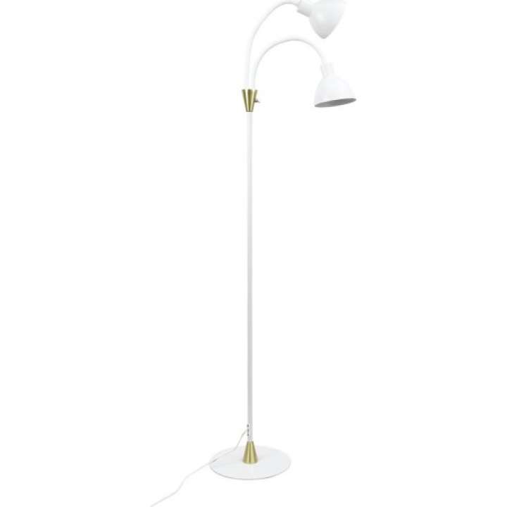 Priser på Dyberg Larsen Lilje gulvlampe, hvid