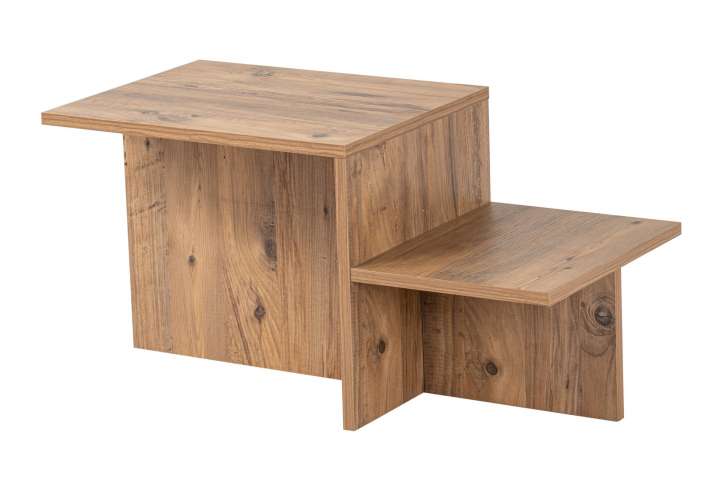 Priser på NORDVÄRK Harmony sofabord, rektangulær - Atlantic Pine melamin (80x40)