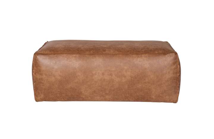 Priser på BEPUREHOME Rodeo puf - cognac stof (120x60)