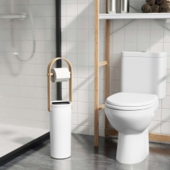 Priser på UMBRA Toiletrulleholder med reserve Bellwood - hvid