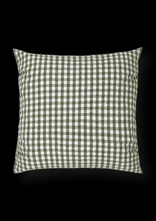 Priser på Juna - Bæk & Bølge Pudebetræk 63x60 cm grøn/hvid