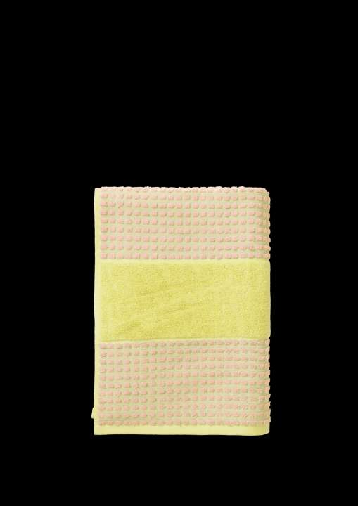 Priser på Juna - Check Håndklæde 50x100 cm gul/pink