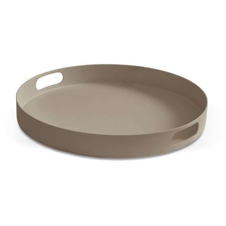 Priser på Dia bakke, m. håndtag, rund - stone grå aluminium (Ø45,5)