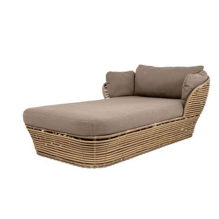 Priser på Cane-Line Basket daybed - Natural stel inkl. hynde