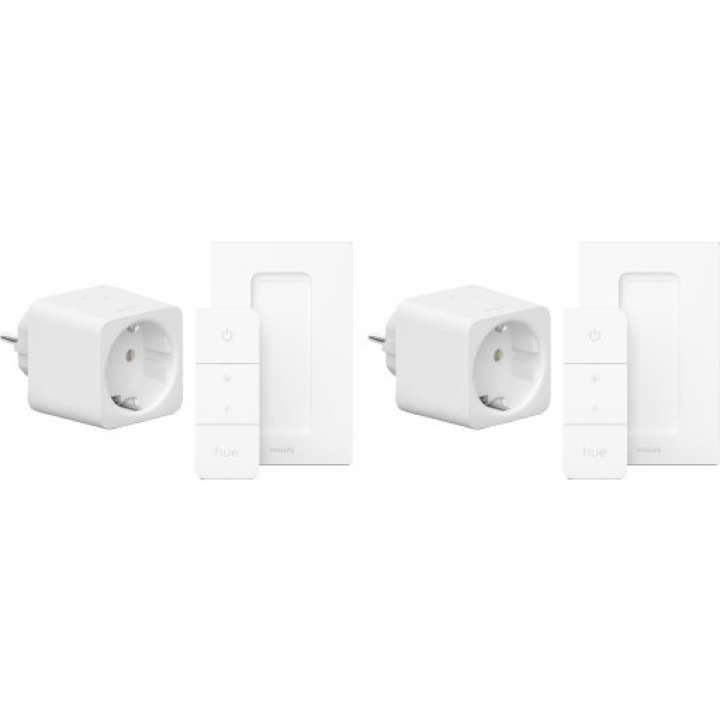 Priser på Philips Hue smart plug med fjernbetjening, 2-pak