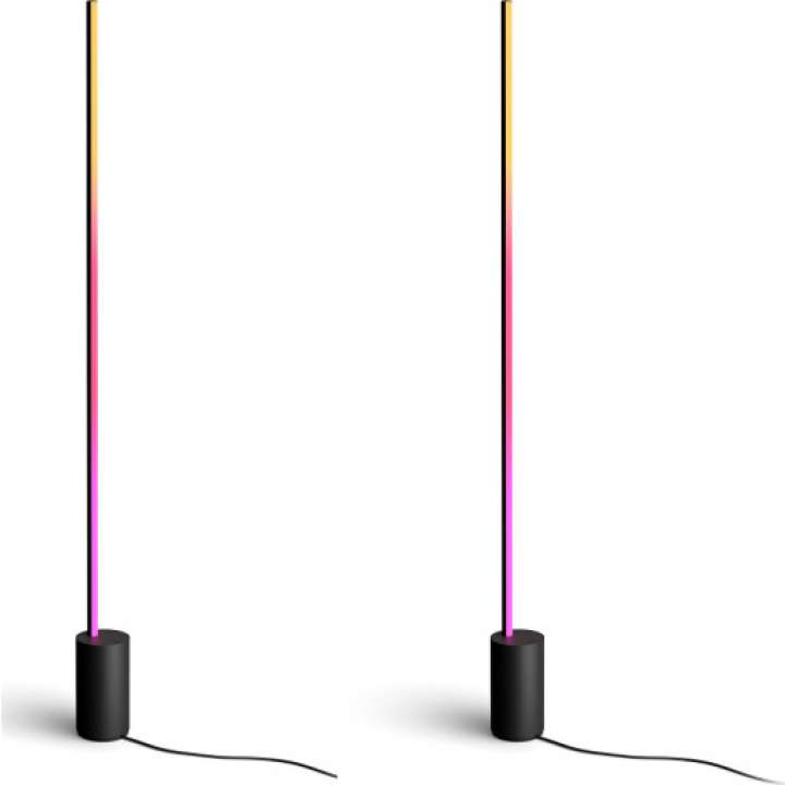 Priser på Philips Hue Signe Gradient gulvlampe, sort, 2 stk