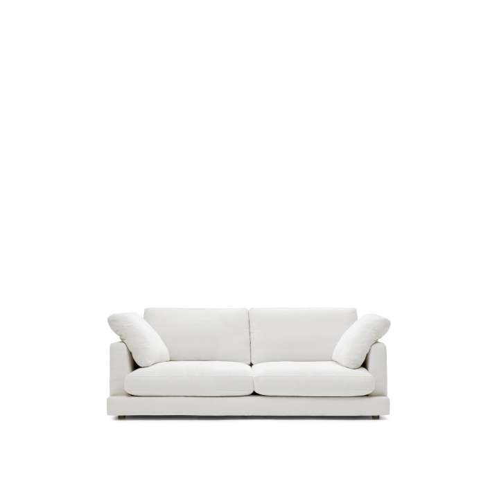 Priser på KAVE HOME Gala 3 pers. sofa - hvid stof (210cm)