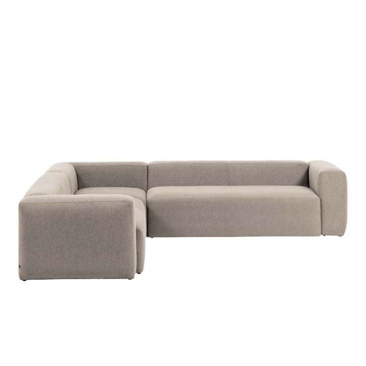 Priser på KAVE HOME Blok hjørnesofa - beige polyester