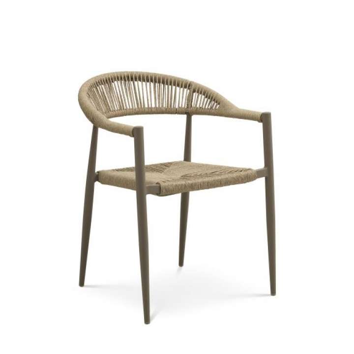 Priser på Trinidad havestol, m. armlæn - rattan og stone grå aluminium