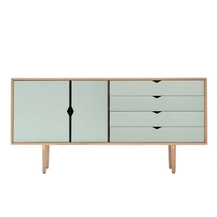 Priser på Andersen Furniture S6 skænk - Ocean Grey - Olieret valnød