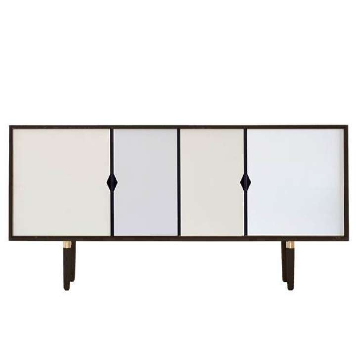 Priser på Andersen Furniture S7 skænk - Sort - Farvede fronter