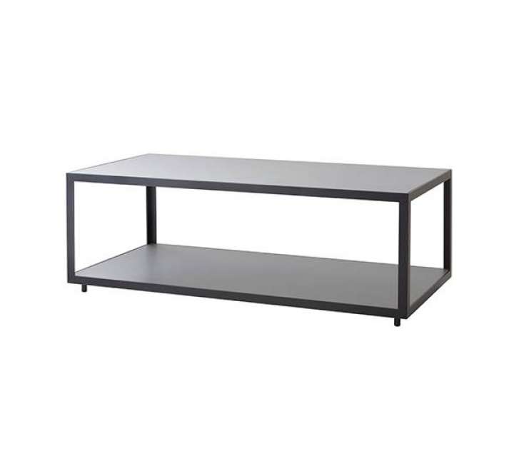 Priser på Cane-Line Level sofabord - rektangel - Lavagrå / lysegrå