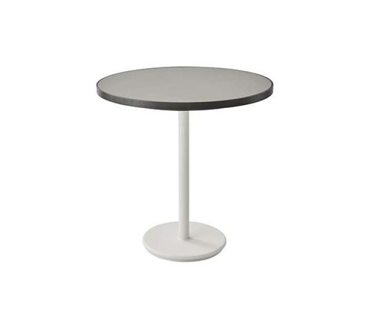 Priser på Cane-Line Go cafébord - Ø75 cm - Aluminium sand / grå, lysegrå