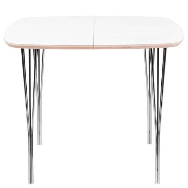 Priser på Haslev Symphony 84 spisebord - laminat/splitben - 105 x 105 cm.