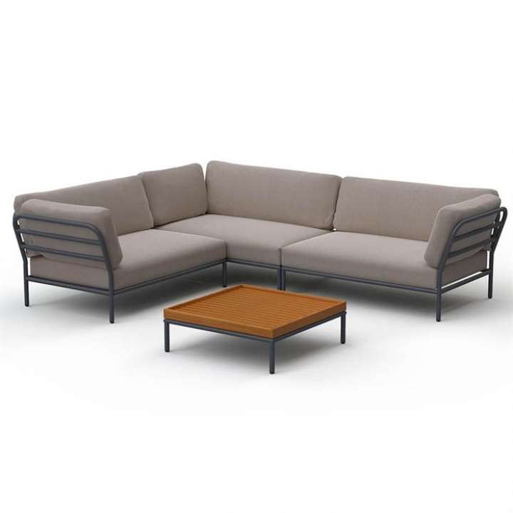 Priser på HOUE - LEVEL loungesæt - Setting 9 - Grey - Stofgruppe Basic