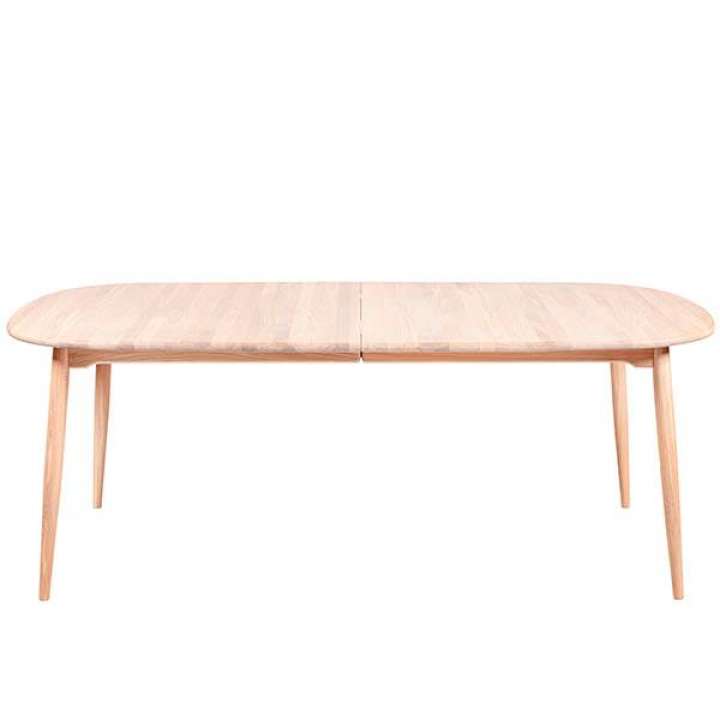Priser på Haslev Symphony 78S spisebord m. synkronudtræk - massiv/træstel - 105 x 200 cm.
