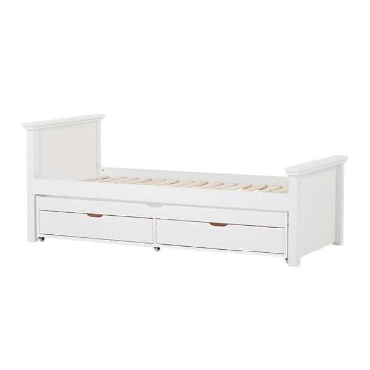 Priser på Hoppekids DELUXE seng m. udtræksseng og skummadras - 90x200 cm