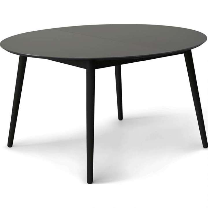 Priser på Meza by Hammel spisebord - Round - Ø:135 cm. - Grafit Antifinger laminat - Ben i sort bejdset ask