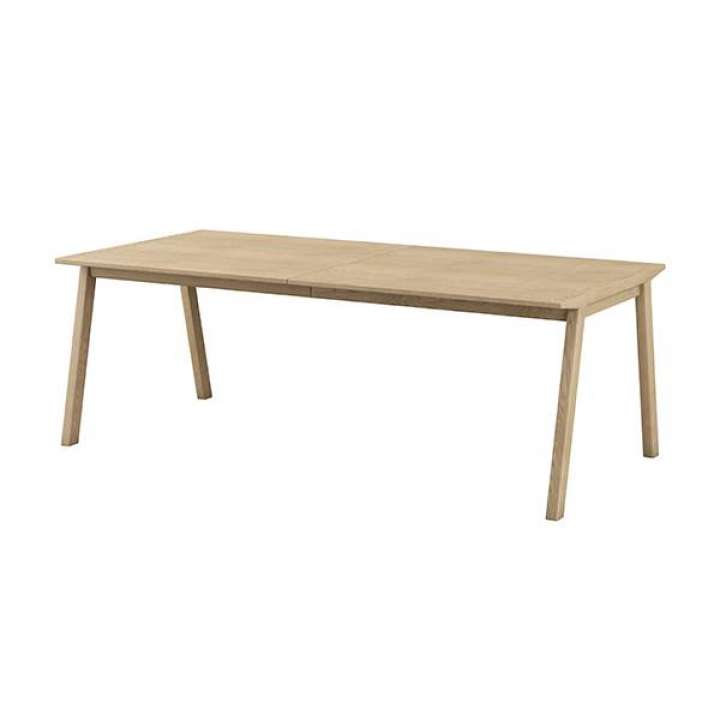 Priser på Skovby SM143 spisebord - Eg olie hvid / Muskatfarvet nanolaminat